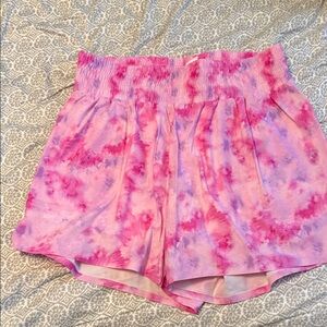 Pink Tie-Dye Women's Shorts